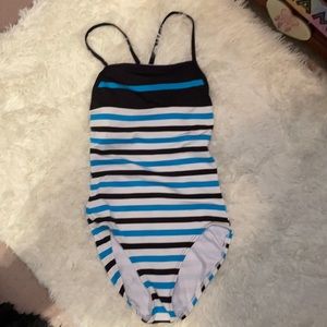 NWOT Michael Kors striped swim suit
